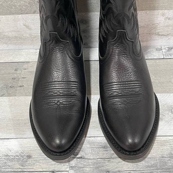 Ariat Men's Heritage R Toe Western Boot - Black - Sz - 9D .US - Picture 6 of 12